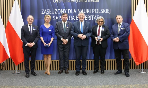 Prof. Andrzej Bisztyga wśród naukowców nagrodzonych medalem "Zasłużony dla Nauki Polskiej Sapientia et Veritas"