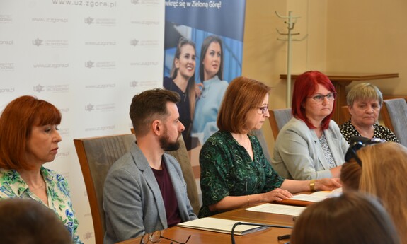 Press conference - recruitment 2023/24; photographer: the Promotion Office of the University of Zielona Góra