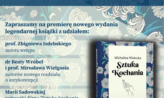 Premiera nowego wydania Sztuki Kochania Michaliny Wisłockiej ze wstępem prof. Zbigniewa Izdebskiego