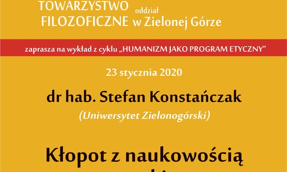 Kłopot z naukowością etyki - filozofowie zapraszają na wykład