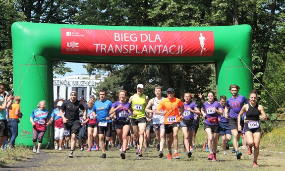 8. Bieg dla transplantacji - start, fot. J. Czarnecka