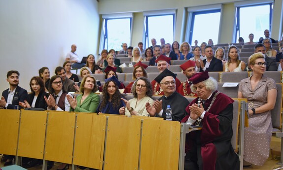 Uroczystość nadania tytułu doctora honoris causa Uniwersytetu Zielonogórskiego prof. dr. hab. Markowi Konopczyńskiemu; fot. K. Adamczewski