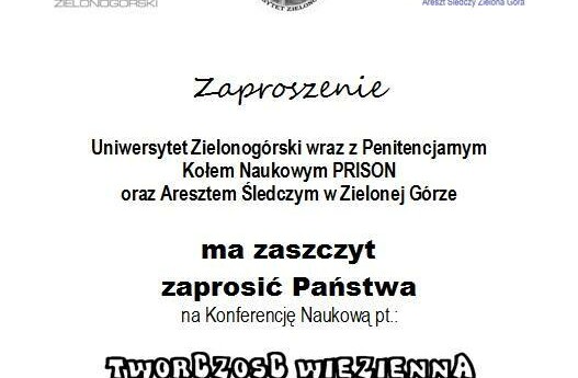 Twórczość więzienna – konferencja naukowa na UZ