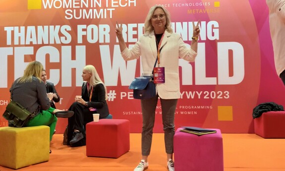 pełnomocniczka ds. równego traktowania dr hab. Magdalena Steciąg, prof. UZ na Women in Tech Summit 2023, fot. archiwum prywatne  