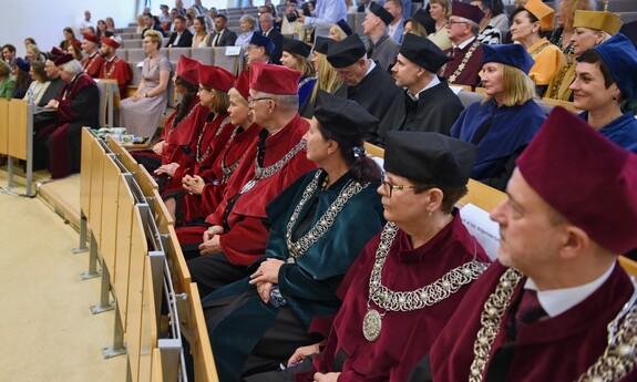 Uroczystość nadania tytułu doctora honoris causa Uniwersytetu Zielonogórskiego prof. dr. hab. Markowi Konopczyńskiemu; fot. K. Adamczewski